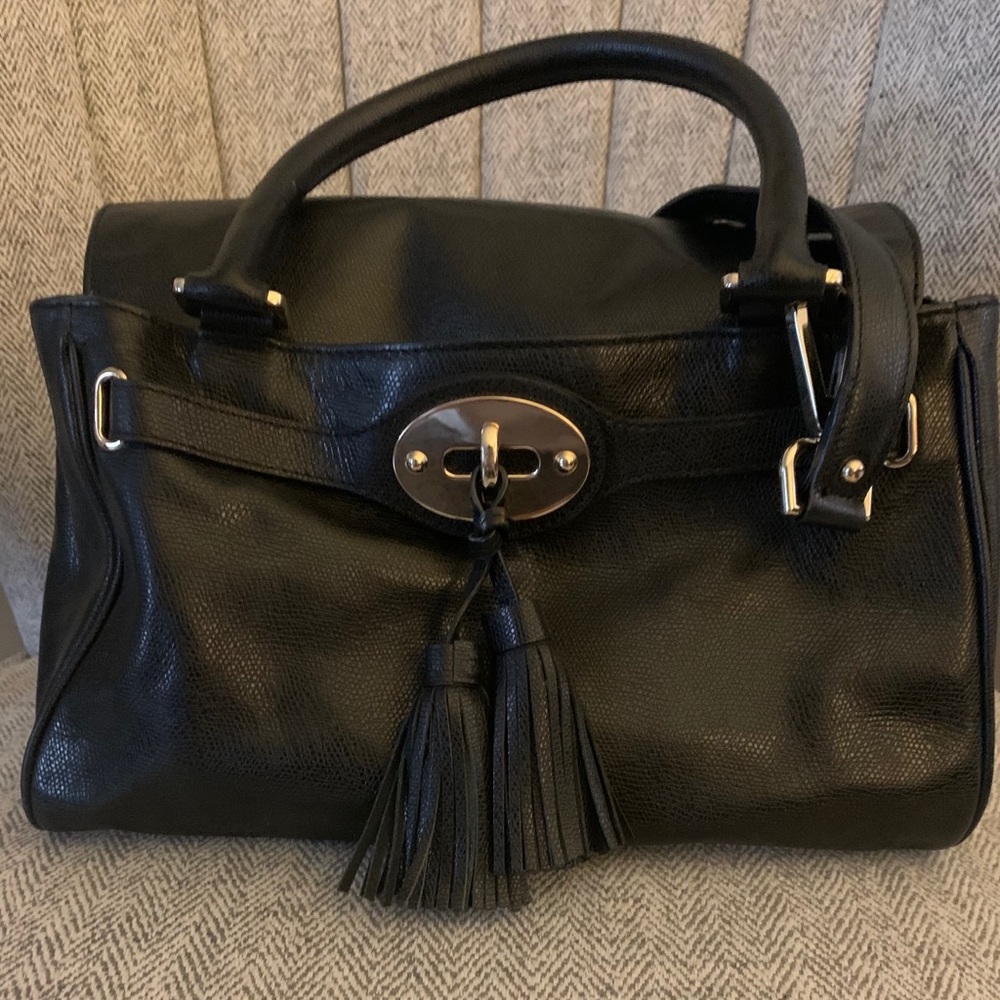 Talbots black satchel handbag